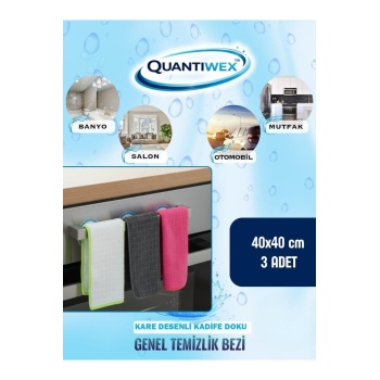 40x40 3’lü Mikrofiber Cam Bezi Seti – İz Bırakmayan Sihirli Temizlik ve Oto Kurulama Bezi